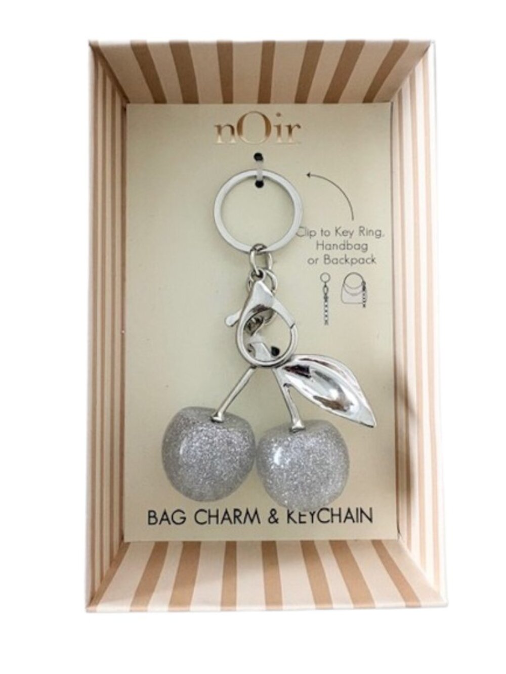 Noir Cherry Bag Charm - NIB